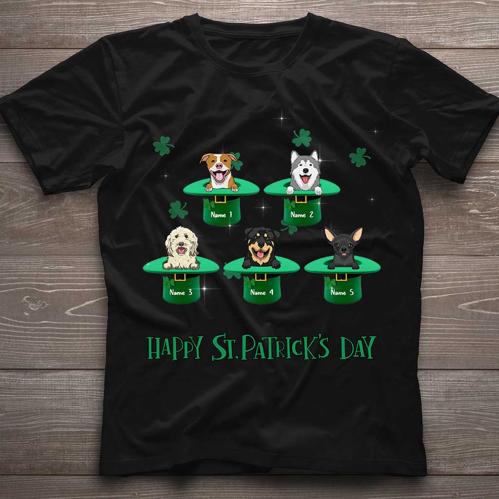 Mes porte-bonheur - T-shirt et sweat à capuche personnalisés pour chien pour la Saint-Patrick