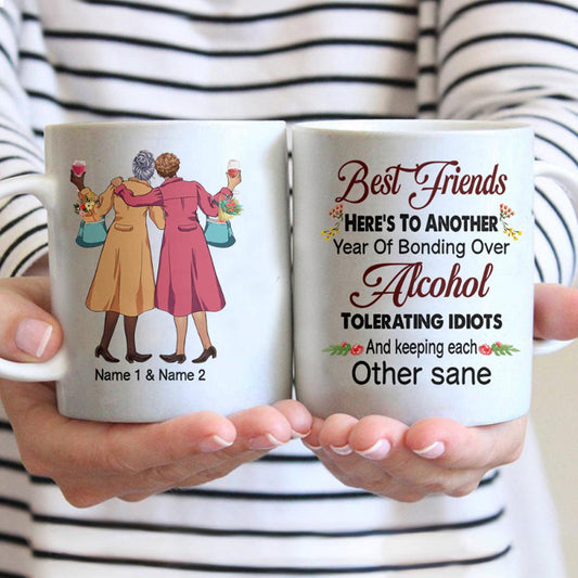 À une autre année de complicité autour d'un verre ! - Mug personnalisé pour meilleure amie