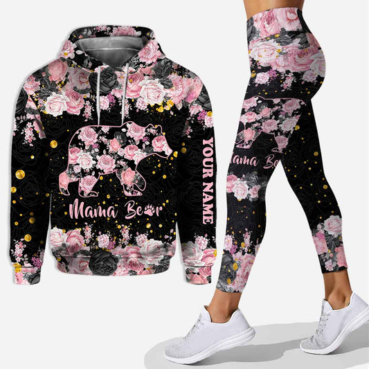 Maman Ours - Sweat à capuche et legging personnalisés pour la fête des mères