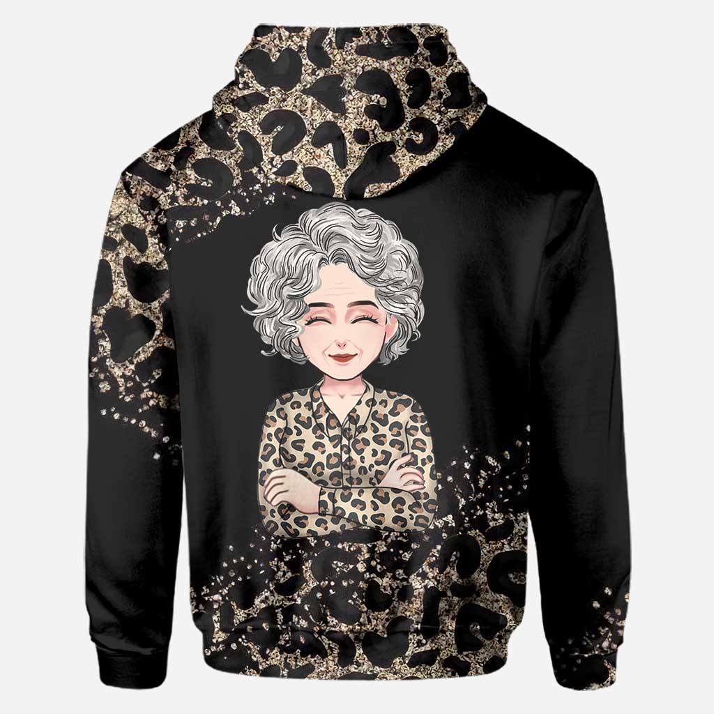 Mes personnes préférées - T-shirt et sweat à capuche personnalisés pour la fête des mères, avec motif « Mamie » sur toute la surface