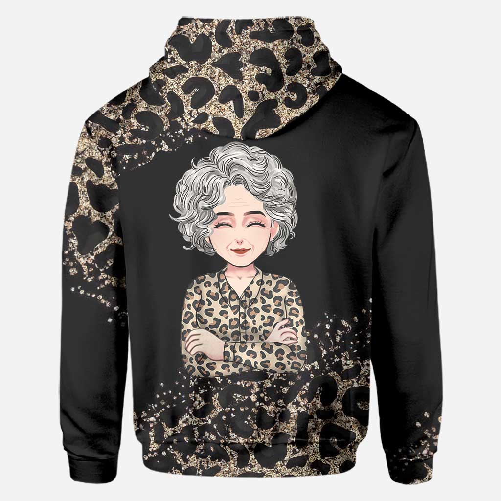 Mes personnes préférées - T-shirt et sweat à capuche personnalisés pour la fête des mères, avec motif « Mamie » sur toute la surface