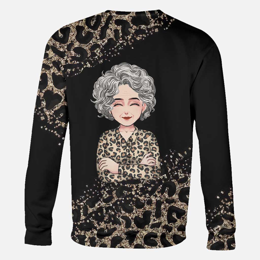 Mes personnes préférées - T-shirt et sweat à capuche personnalisés pour la fête des mères, avec motif « Mamie » sur toute la surface