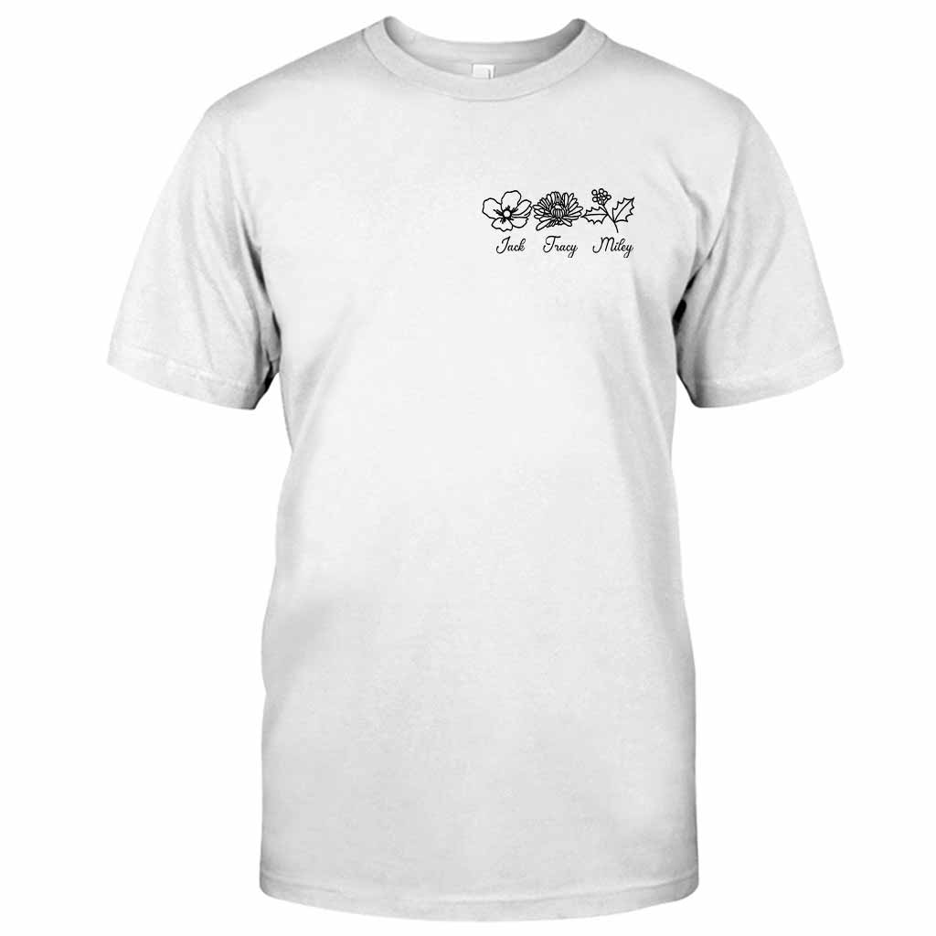 Fleur d'anniversaire - T-shirt et sweat à capuche personnalisés pour la fête des mères