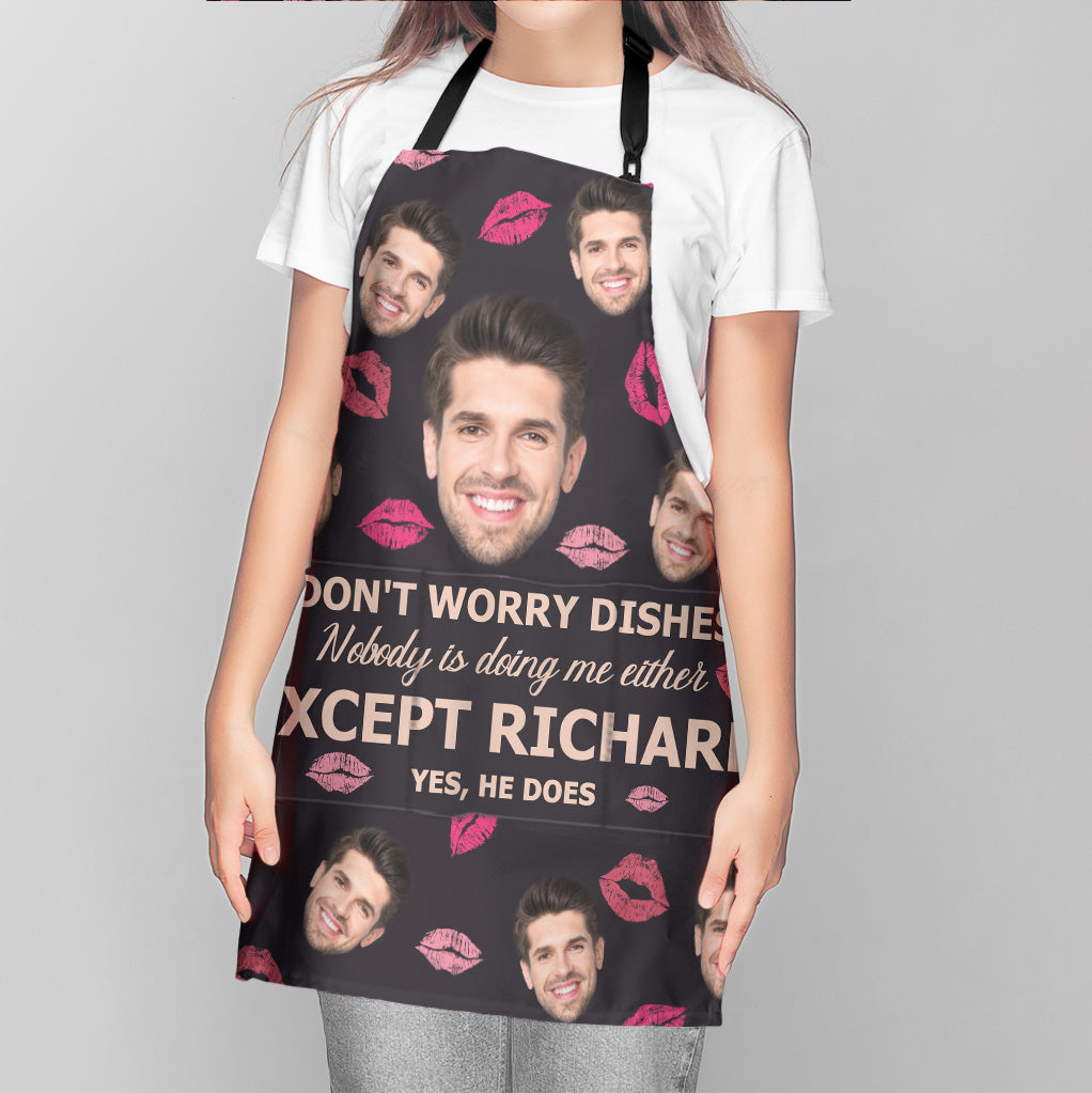 Tablier personnalisé « Ne vous inquiétez pas pour la vaisselle » - Cadeau pour couple (mari, femme, copine, copain)