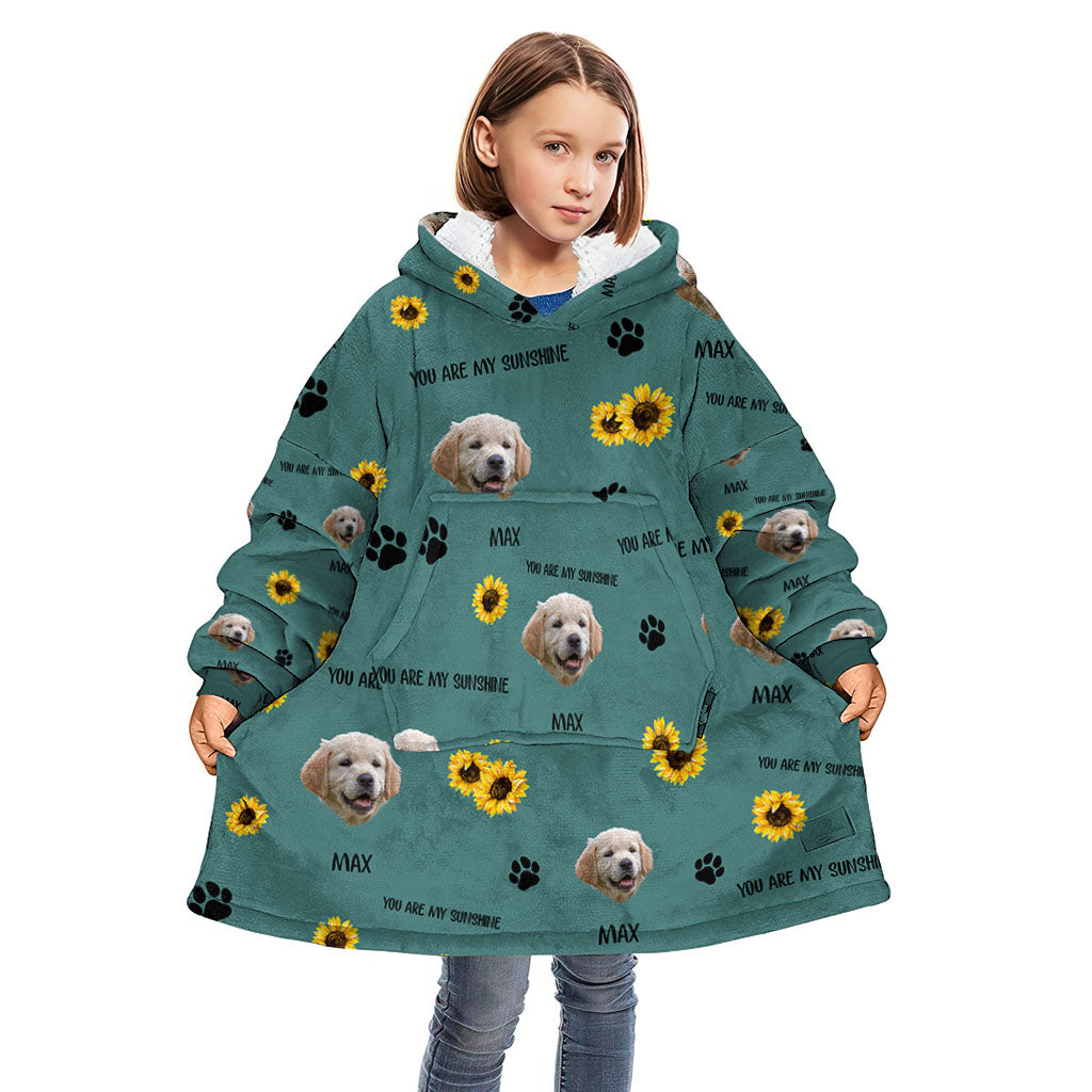 Tu es mon rayon de soleil - Cadeau pour amoureux des chats - Couverture à capuche personnalisée