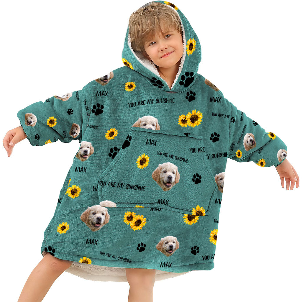 Tu es mon rayon de soleil - Cadeau pour amoureux des chats - Couverture à capuche personnalisée