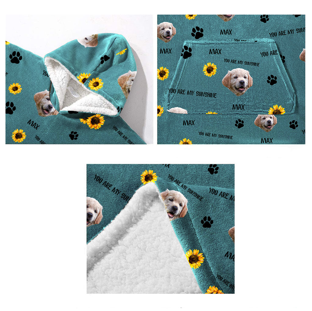 Tu es mon rayon de soleil - Cadeau pour amoureux des chats - Couverture à capuche personnalisée