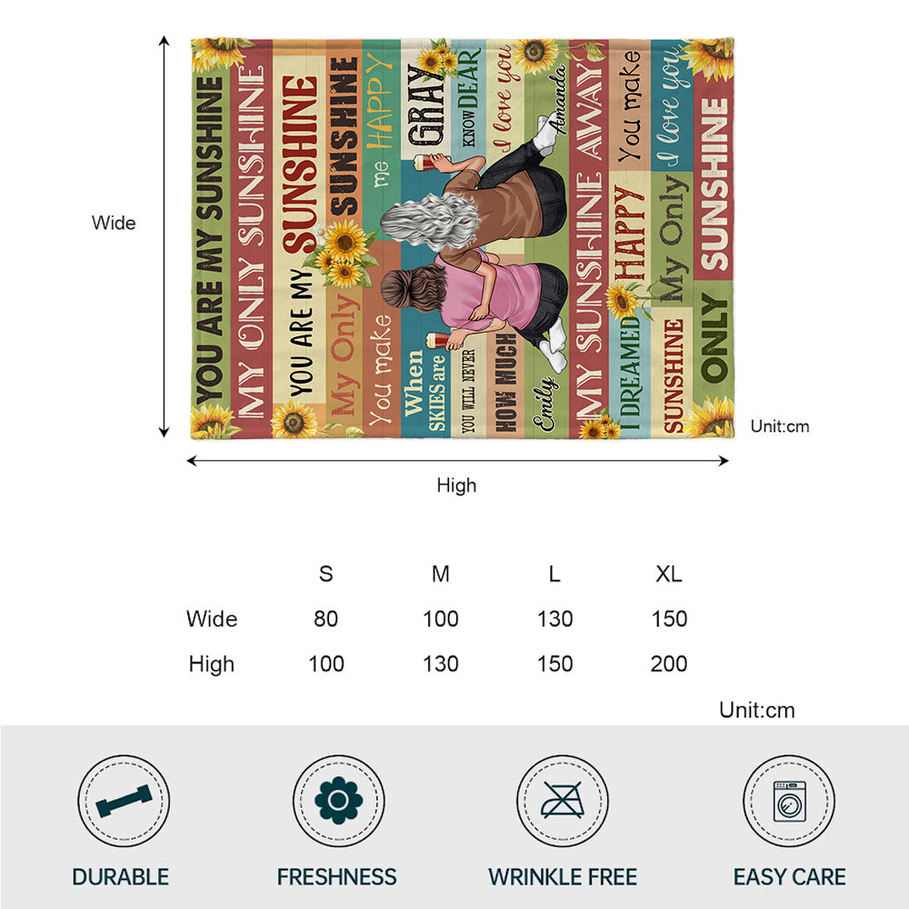 Maman, tu es mon rayon de soleil - Cadeau pour maman, grand-mère - Couverture personnalisée