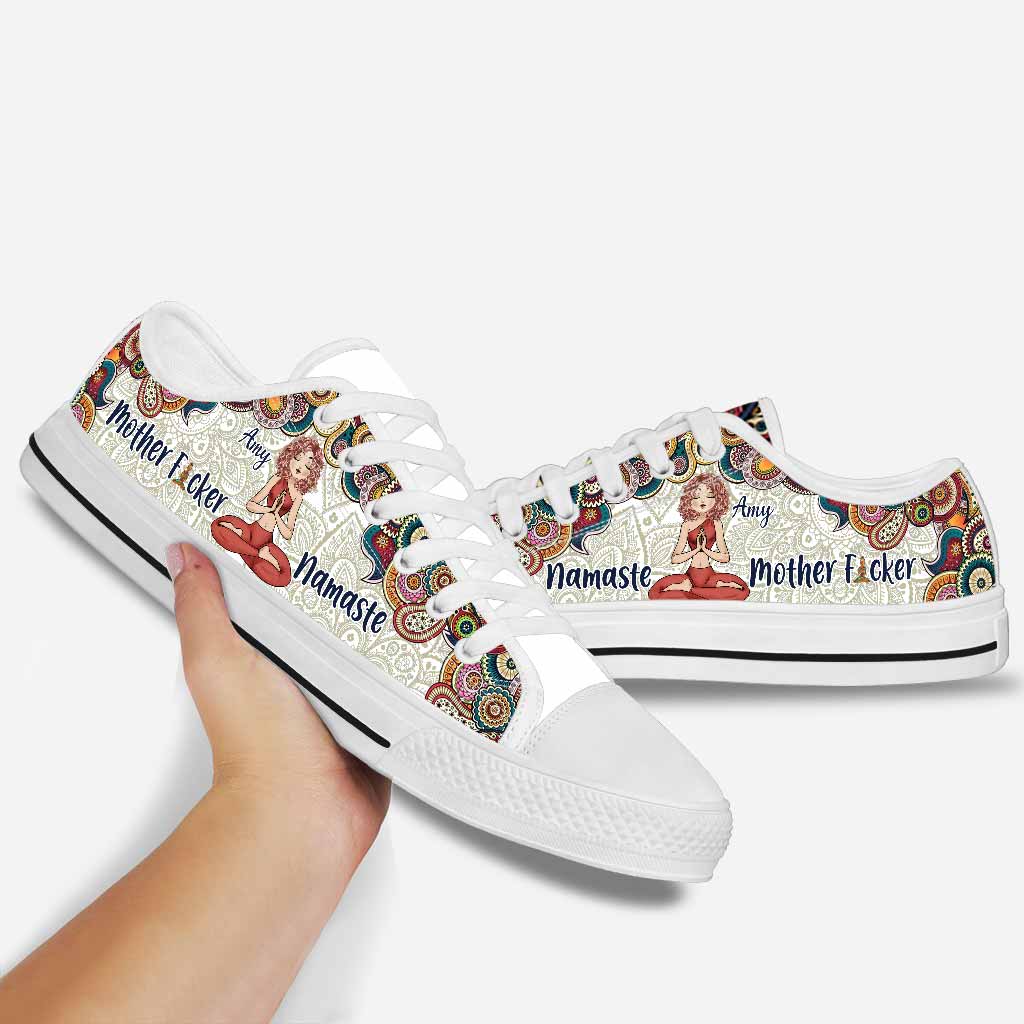 Namaster Mother Fcker - Chaussures de yoga basses personnalisées