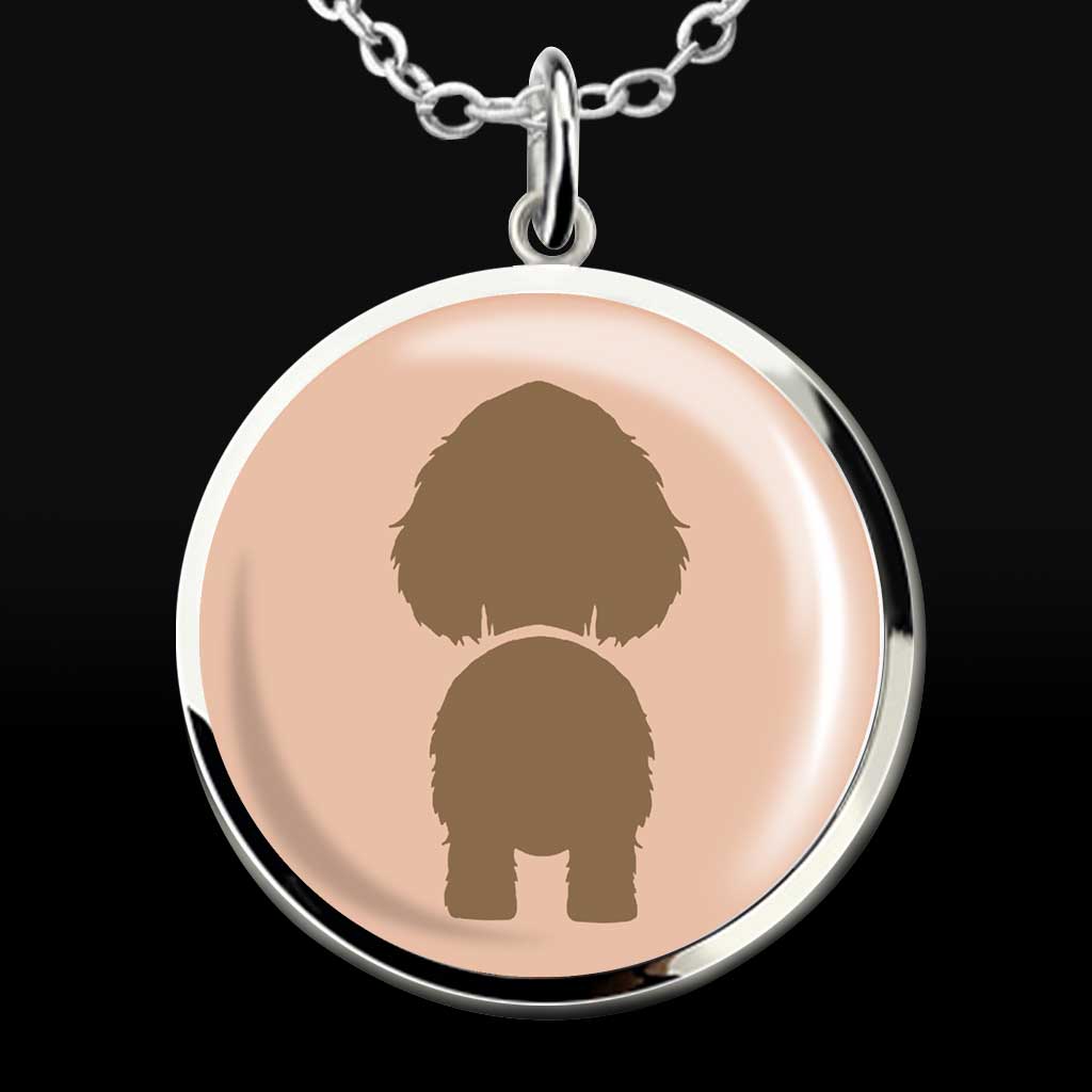 Meilleure maman de chien au monde - Collier pendentif rond personnalisé pour la fête des mères
