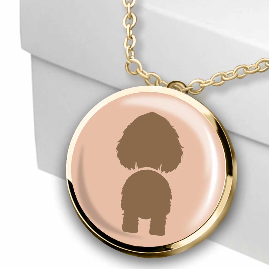 Meilleure maman de chien au monde - Collier pendentif rond personnalisé pour la fête des mères