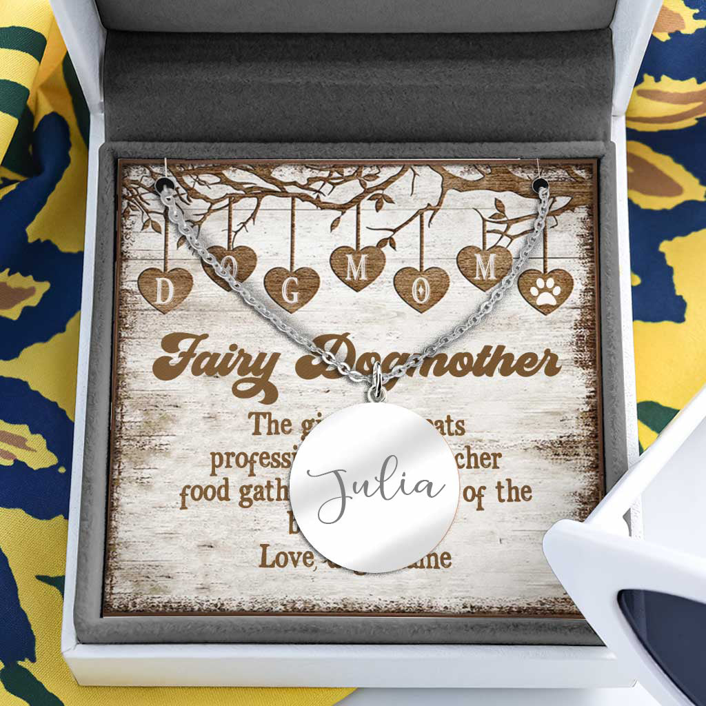 Meilleure maman de chien au monde - Collier pendentif rond personnalisé pour la fête des mères