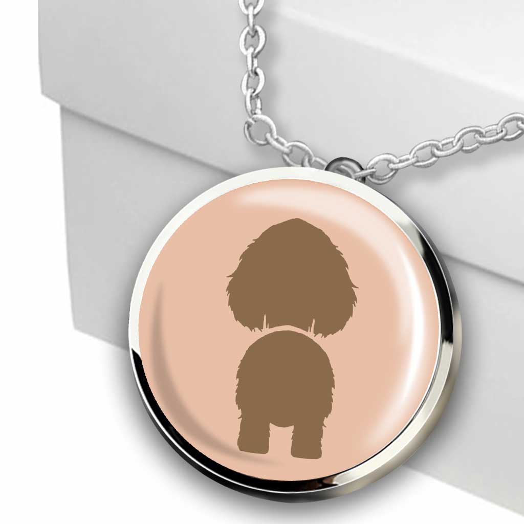 Meilleure maman de chien au monde - Collier pendentif rond personnalisé pour la fête des mères