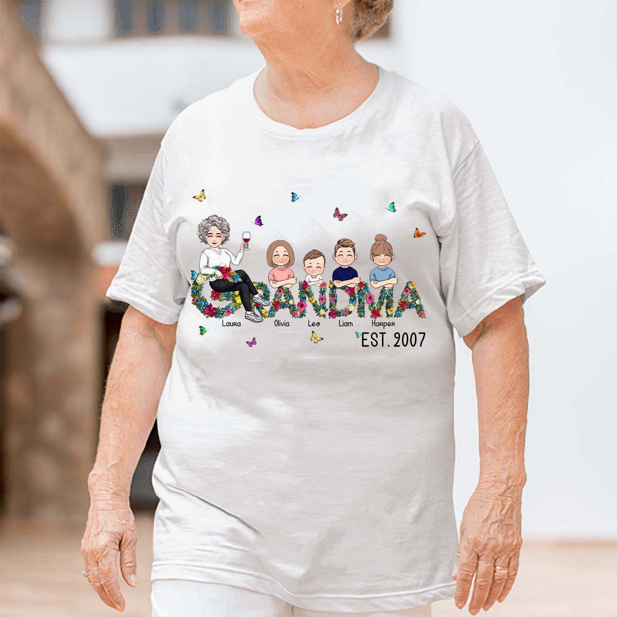 Grand-mère depuis toujours - T-shirt et sweat à capuche personnalisés pour la fête des mères