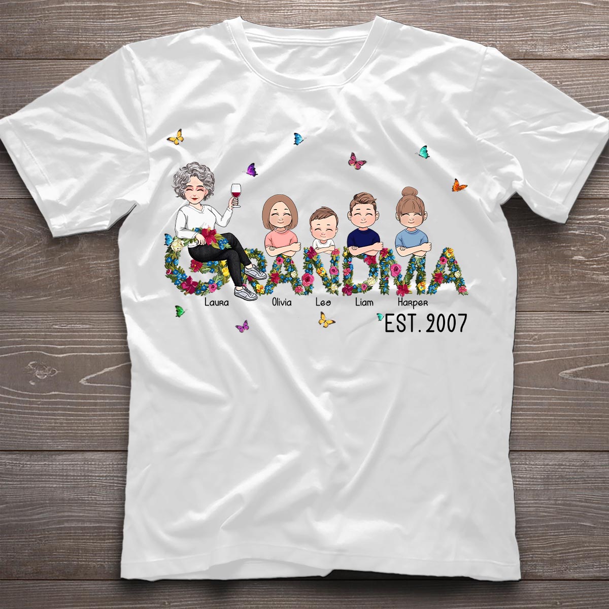 Grand-mère depuis toujours - T-shirt et sweat à capuche personnalisés pour la fête des mères