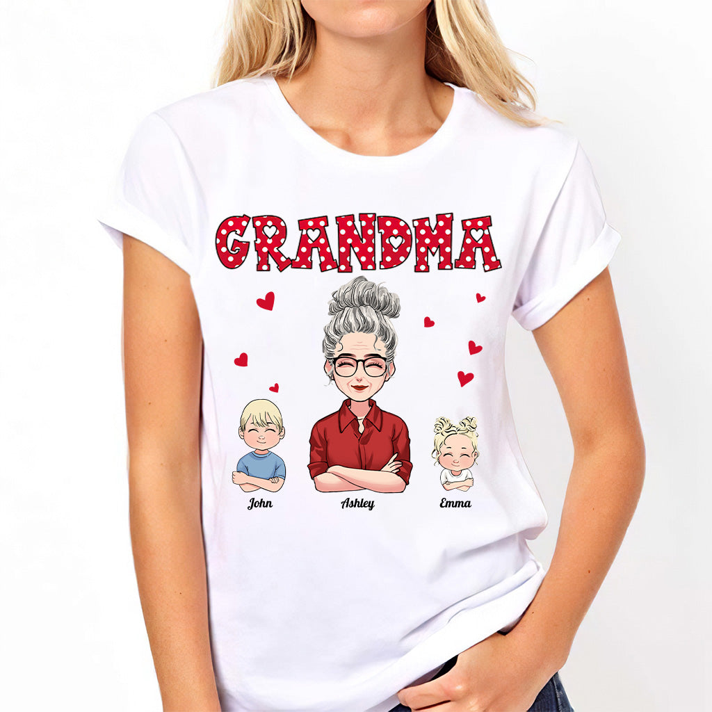 Grand-mère/Mère et Enfants - T-shirt et sweat à capuche personnalisés pour la fête des mères