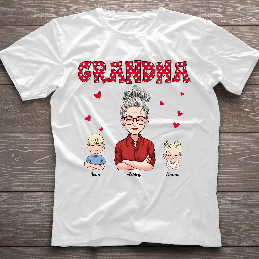 Grand-mère/Mère et Enfants - T-shirt et sweat à capuche personnalisés pour la fête des mères