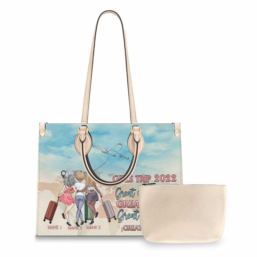 Voyage entre filles 2022 - Sac à main de voyage personnalisé en cuir