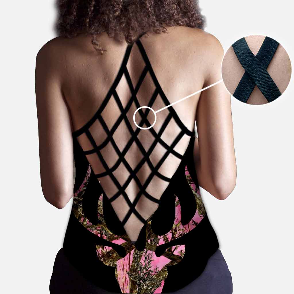 Attrape-moi si tu peux - Débardeur et legging personnalisés avec croix de chasse