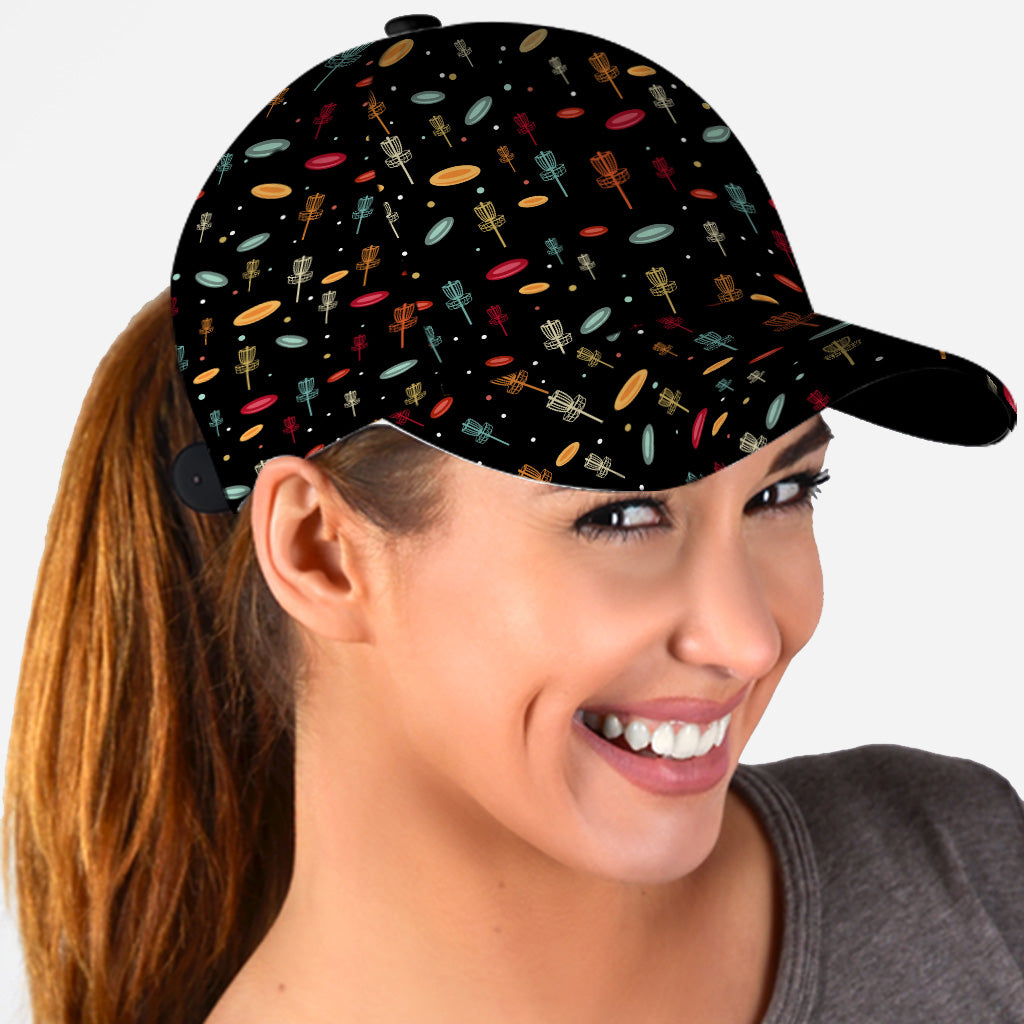 Disc Daddy - Cadeau de disc golf pour papa, grand-père, maman, grand-mère - Casquette classique personnalisée