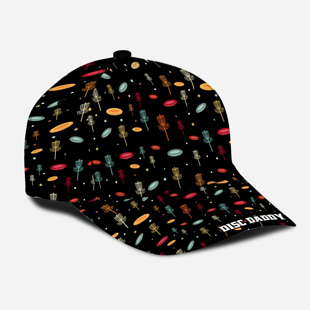 Disc Daddy - Cadeau de disc golf pour papa, grand-père, maman, grand-mère - Casquette classique personnalisée