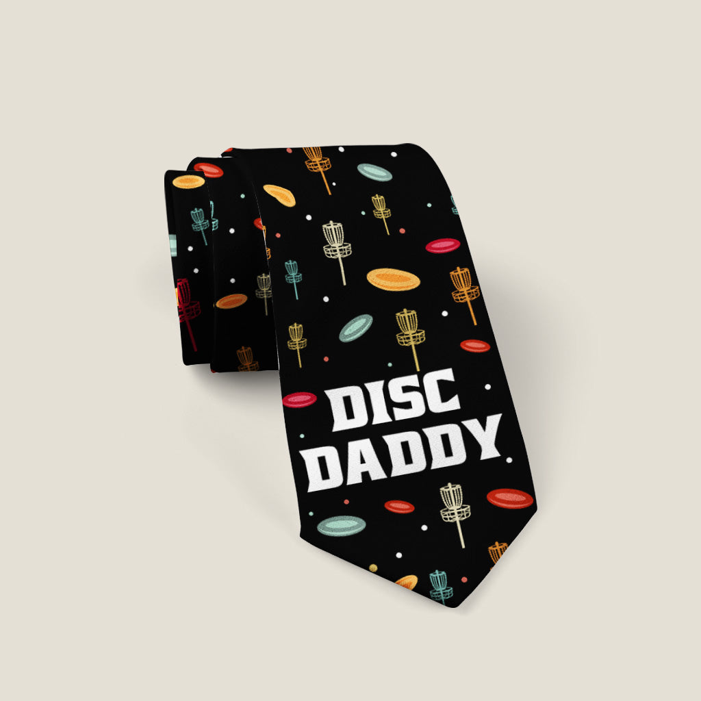 Papa Disc - Cadeau de disc golf pour papa, grand-père - Cravate personnalisée