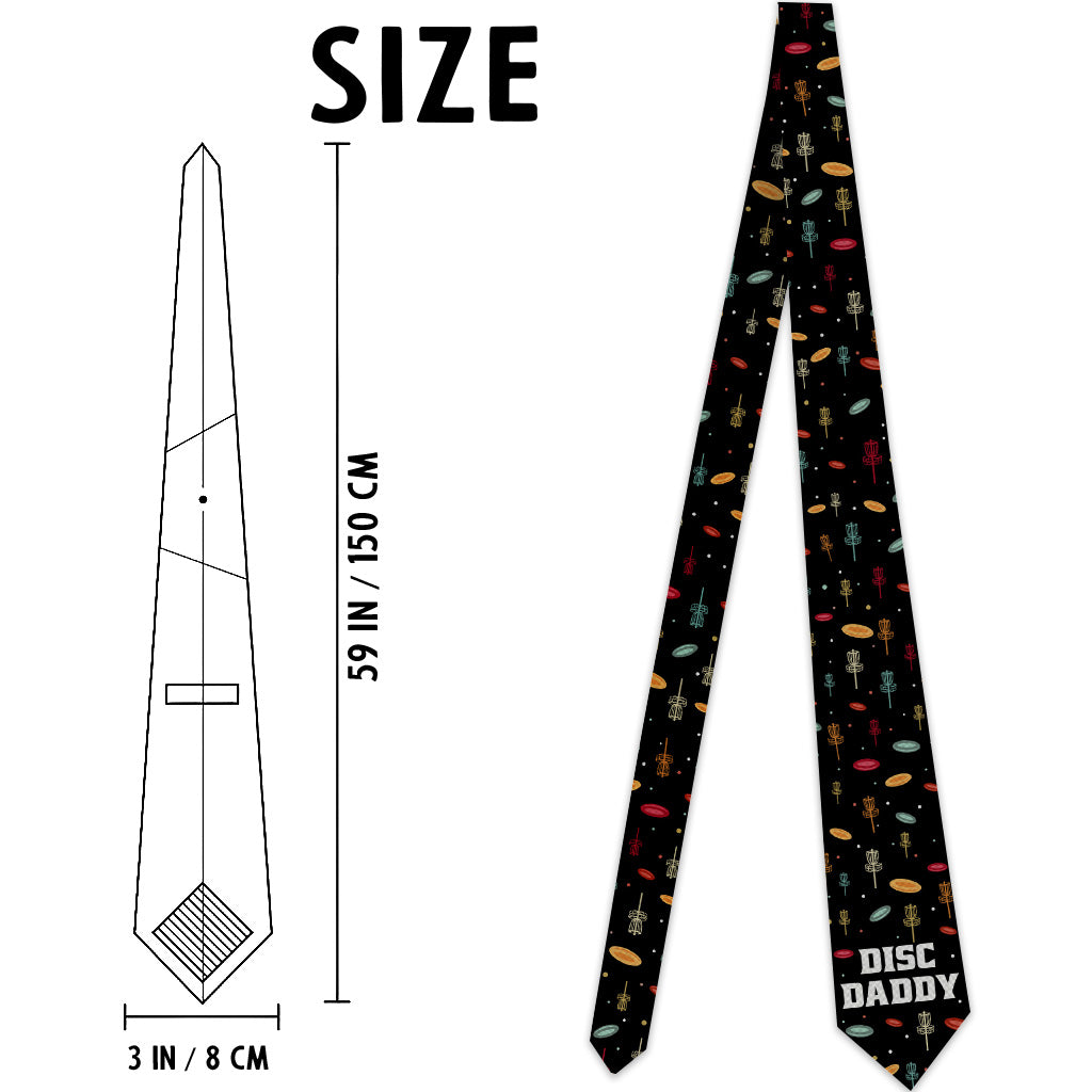 Papa Disc - Cadeau de disc golf pour papa, grand-père - Cravate personnalisée
