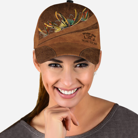 Whip Me Strip Me Tie Me Fly Me - Personalized Fishing Classic Cap