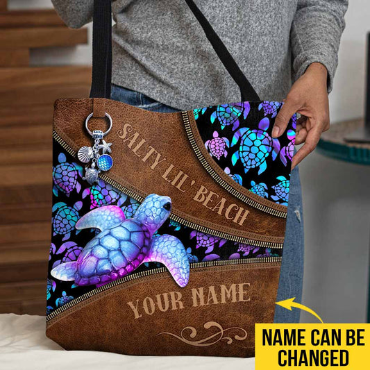 Salty Lil Beach - Sac fourre-tout personnalisé Tortue