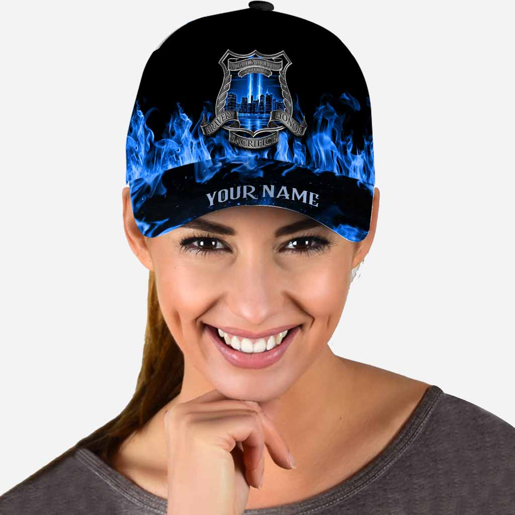 N'oubliez jamais - Casquette classique personnalisée pour policier avec trous d'aération imprimés