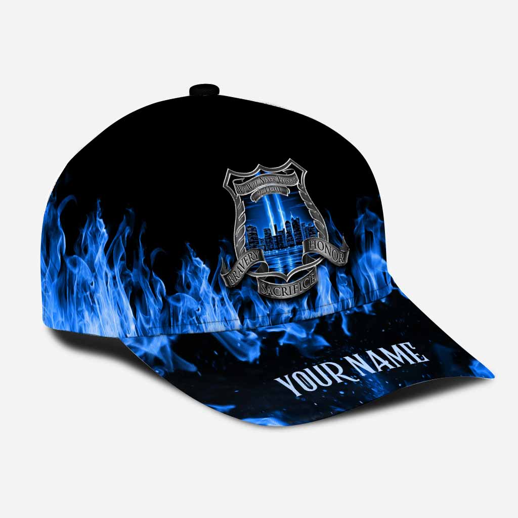 N'oubliez jamais - Casquette classique personnalisée pour policier avec trous d'aération imprimés