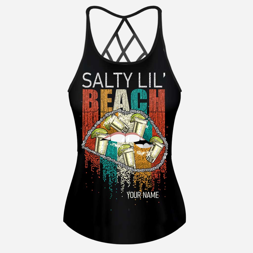 Salty Lil Beach - Débardeur et short femme personnalisés « Amoureux de la mer »