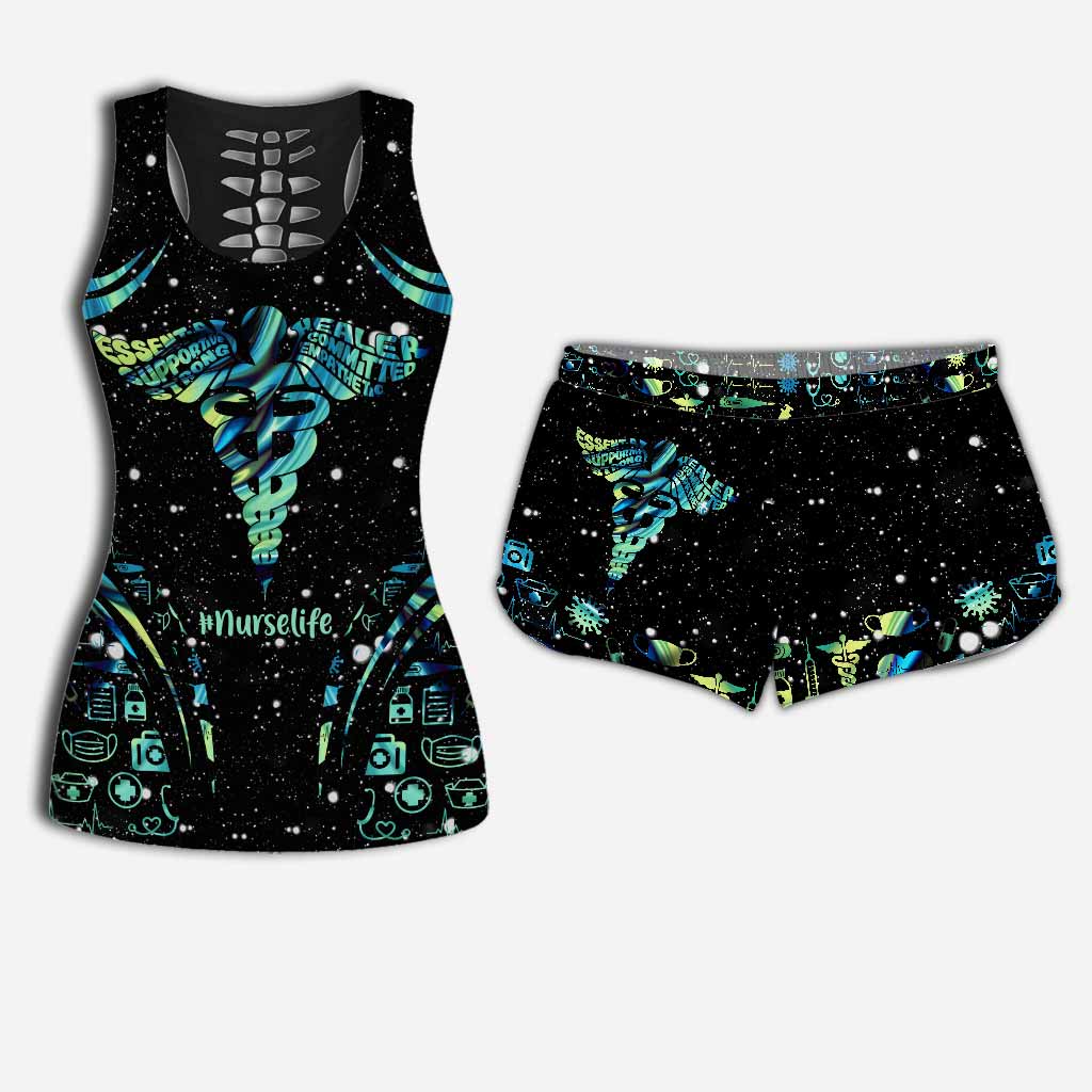 Vie d'infirmière - Débardeur et short personnalisés pour infirmière