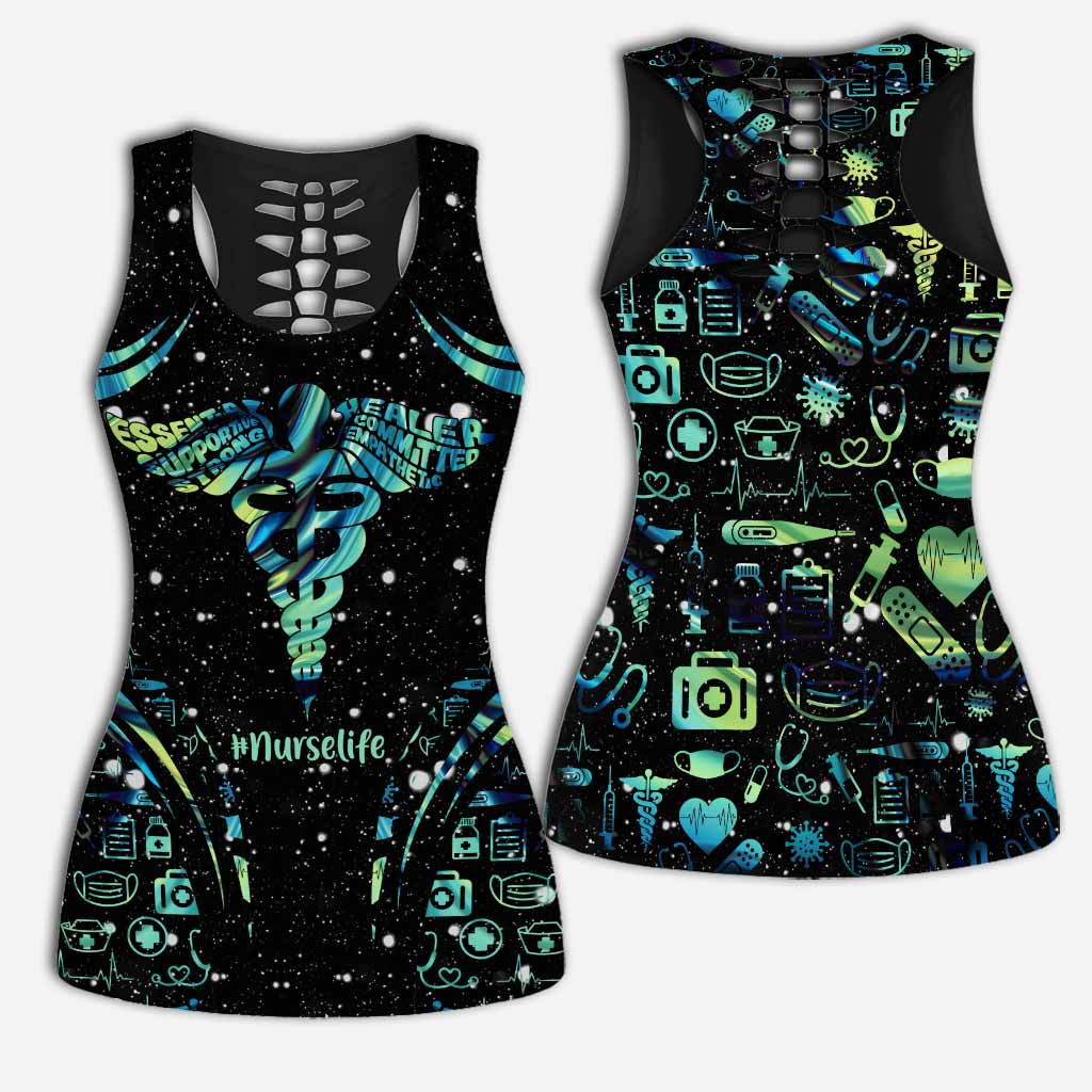 Vie d'infirmière - Débardeur et short personnalisés pour infirmière