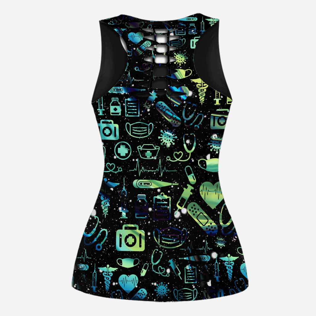 Vie d'infirmière - Débardeur et short personnalisés pour infirmière