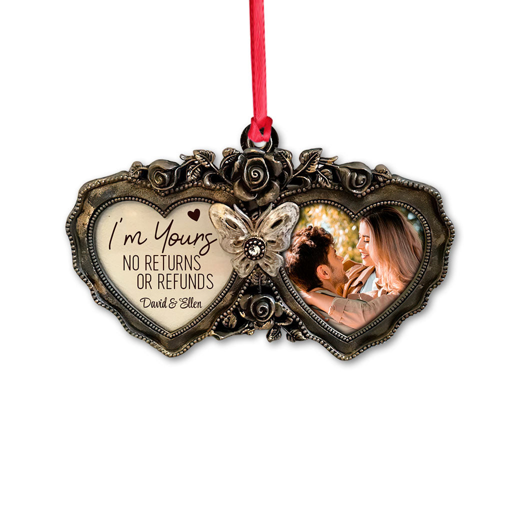 I'm Yours - Personalized Christmas Couple Ornament (Printed On Both Sides)