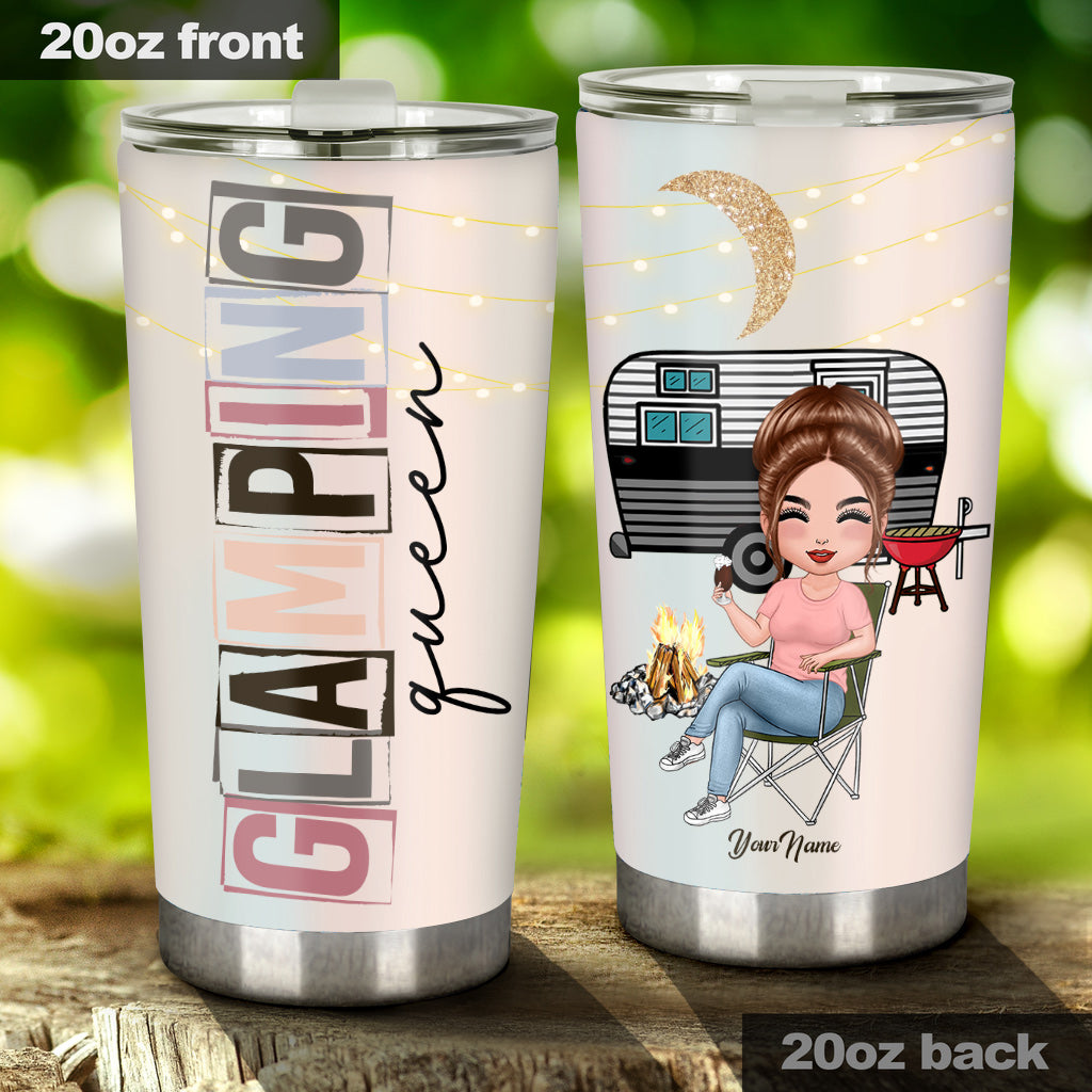 Glamping Queen - Personalized Camping Tumbler