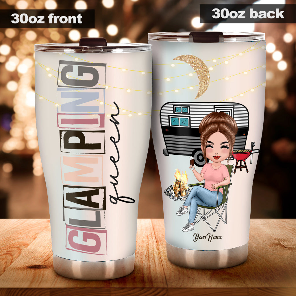Glamping Queen - Personalized Camping Tumbler