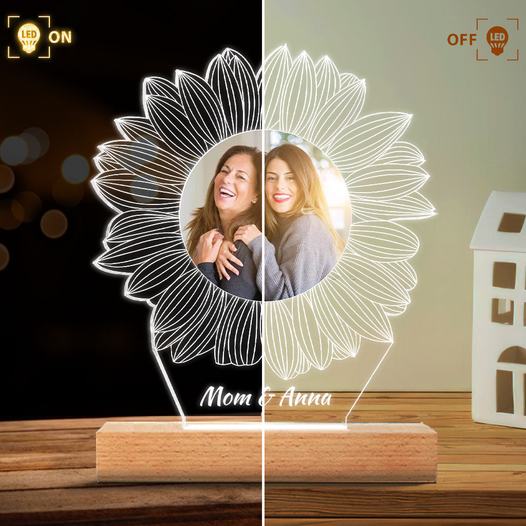 Tu es mon rayon de soleil - Cadeau pour maman, grand-mère, sœur, fille, fils, frère, grand-père, papa, épouse, époux, ami(e) - Plaque lumineuse personnalisée