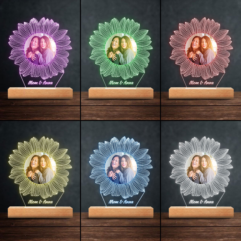 Tu es mon rayon de soleil - Cadeau pour maman, grand-mère, sœur, fille, fils, frère, grand-père, papa, épouse, époux, ami(e) - Plaque lumineuse personnalisée