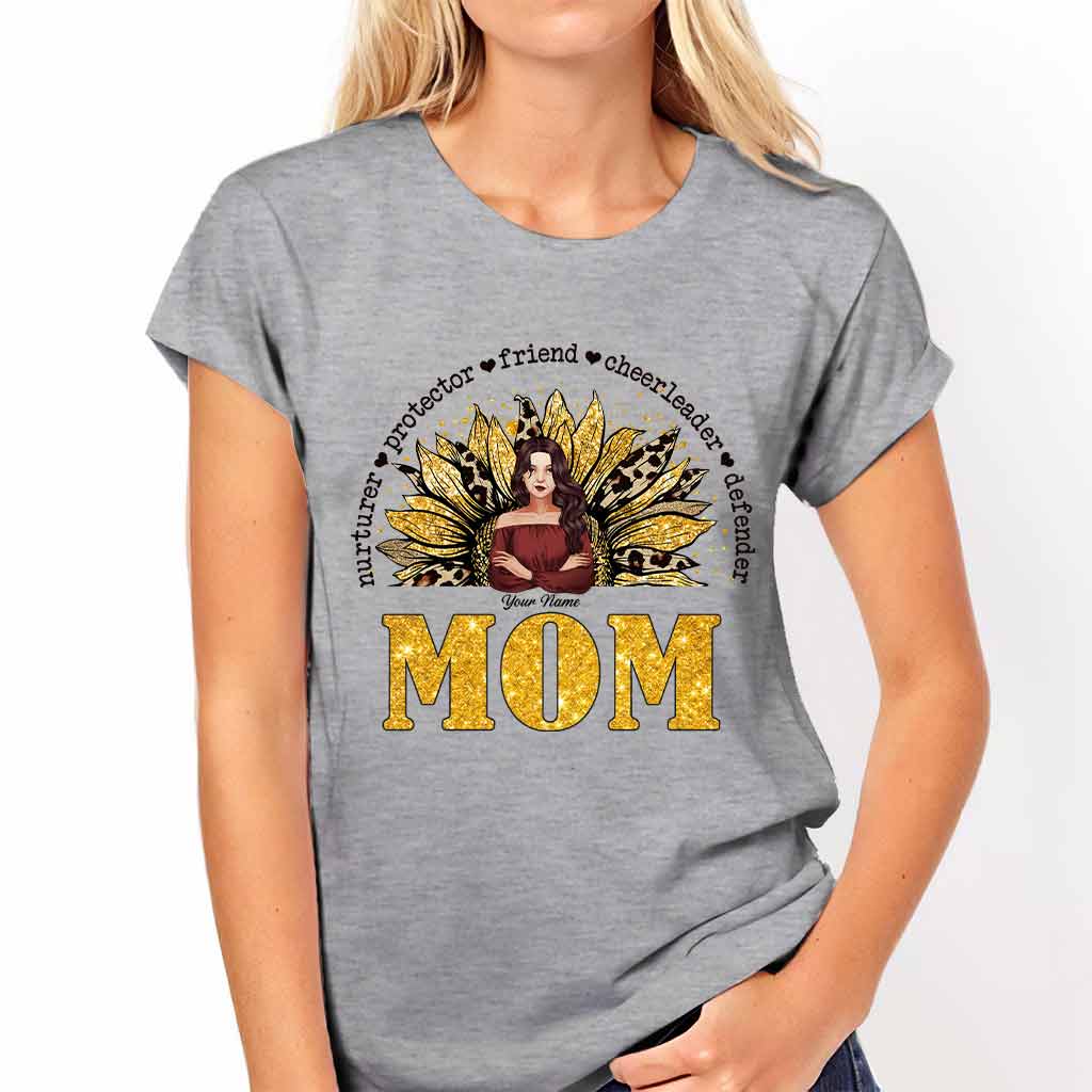 Mom Nurturer Protector - Personalized Mother's Day T-shirt and Hoodie