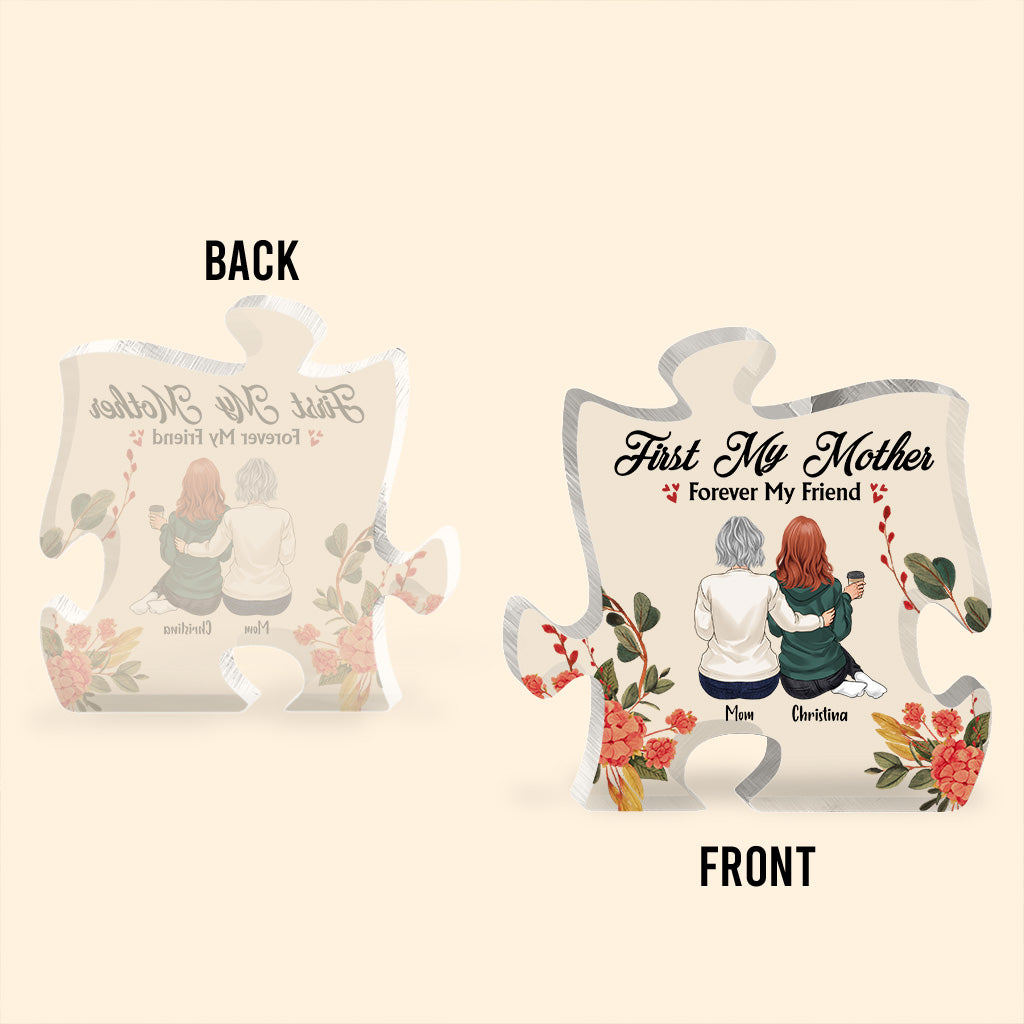 Mère et fille - Plaque acrylique personnalisée pour la fête des mères