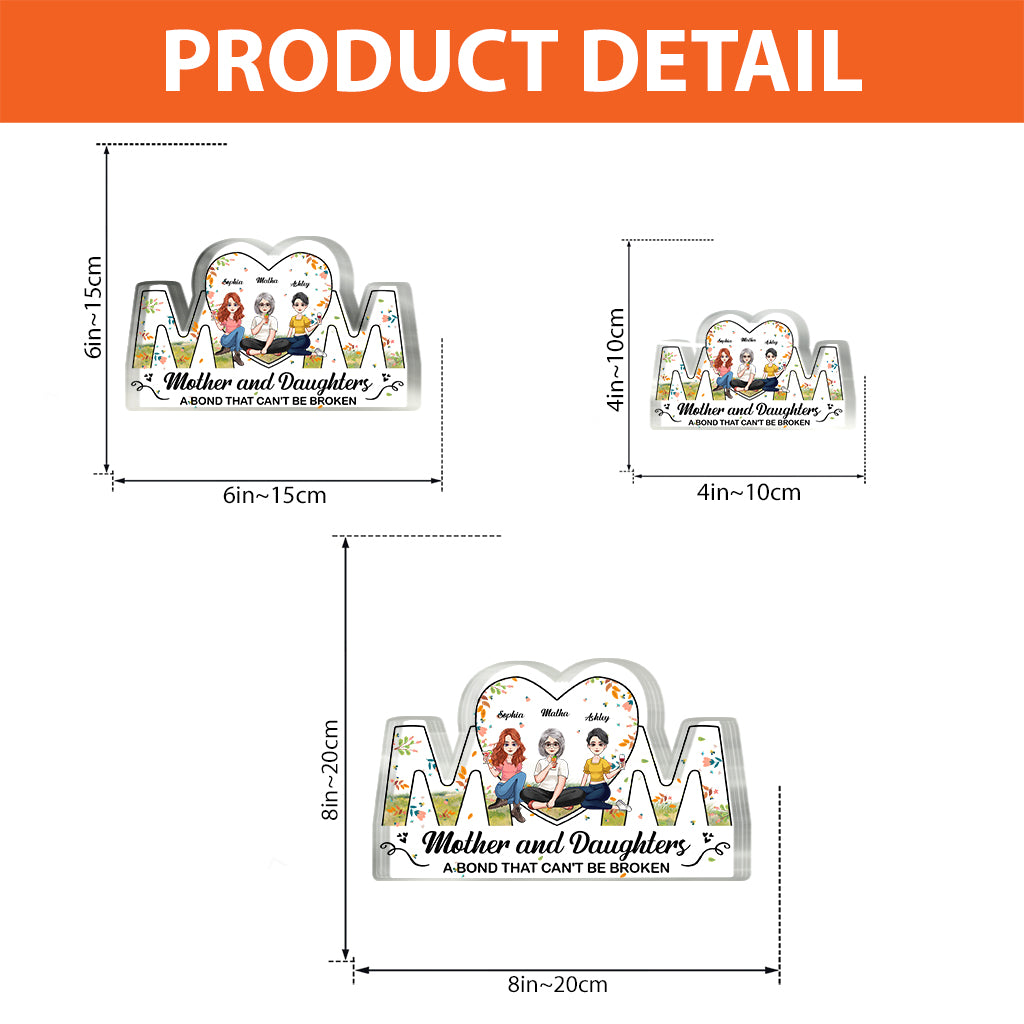 Mère et enfants - Plaque acrylique personnalisée pour la fête des mères