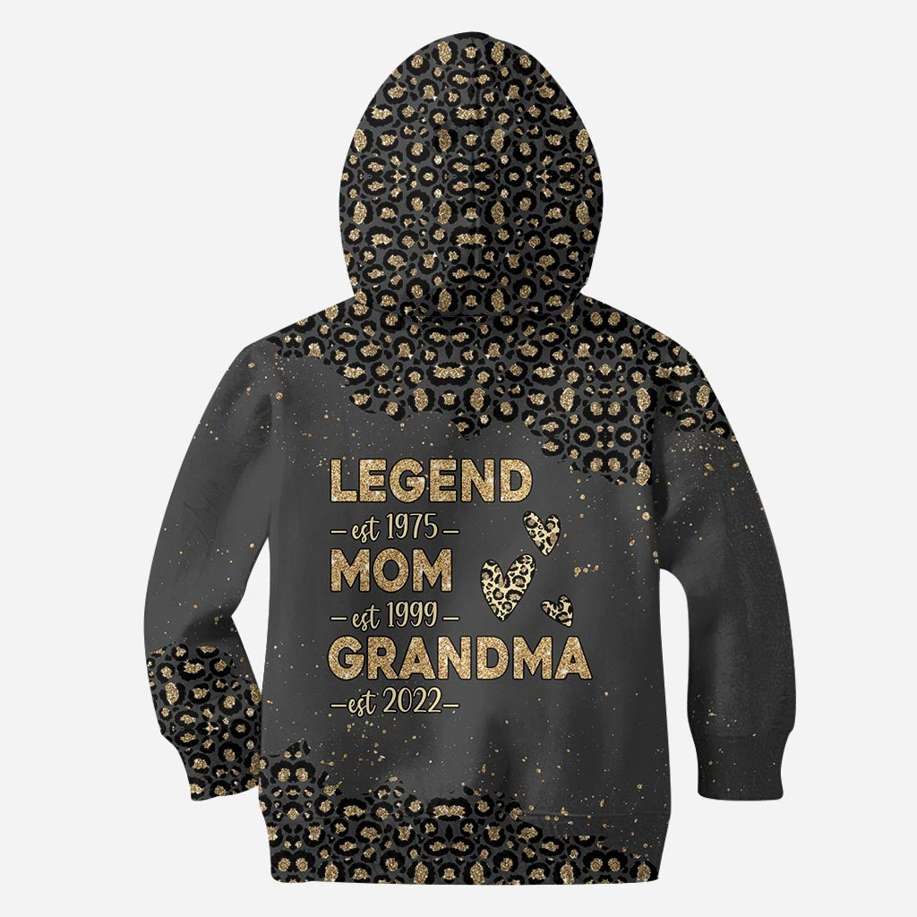 Maman Légende Grand-mère - Sweat à capuche et legging personnalisés pour la fête des mères