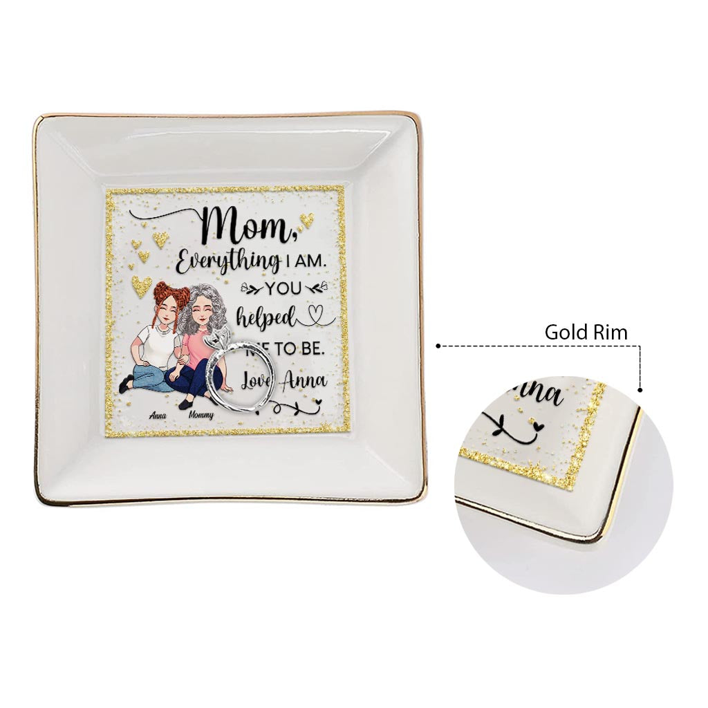 Tu m'as aidée à devenir maman - Porte-bijoux personnalisé