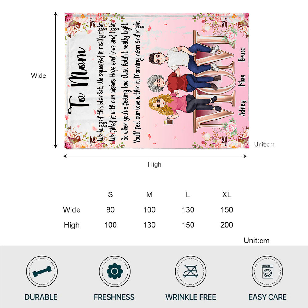 Couverture personnalisée pour la fête des mères