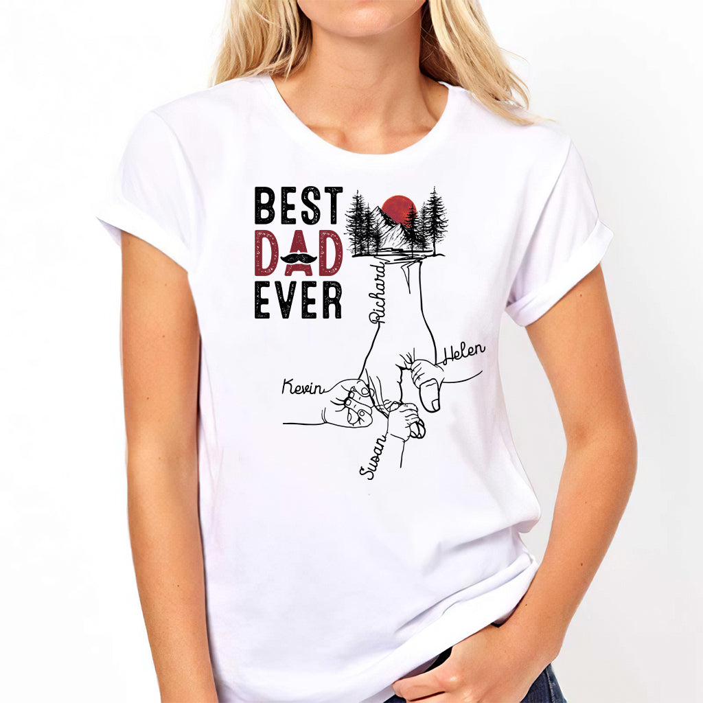 Meilleur papa du monde - T-shirt et sweat à capuche personnalisés pour papa