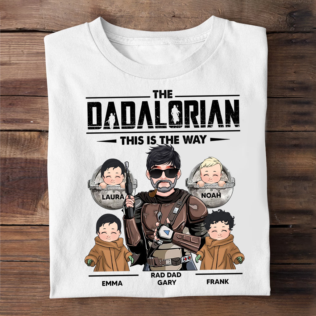 C'est comme ça que Dadalorian Mamalorian - T-shirt et sweat à capuche personnalisés pour papa