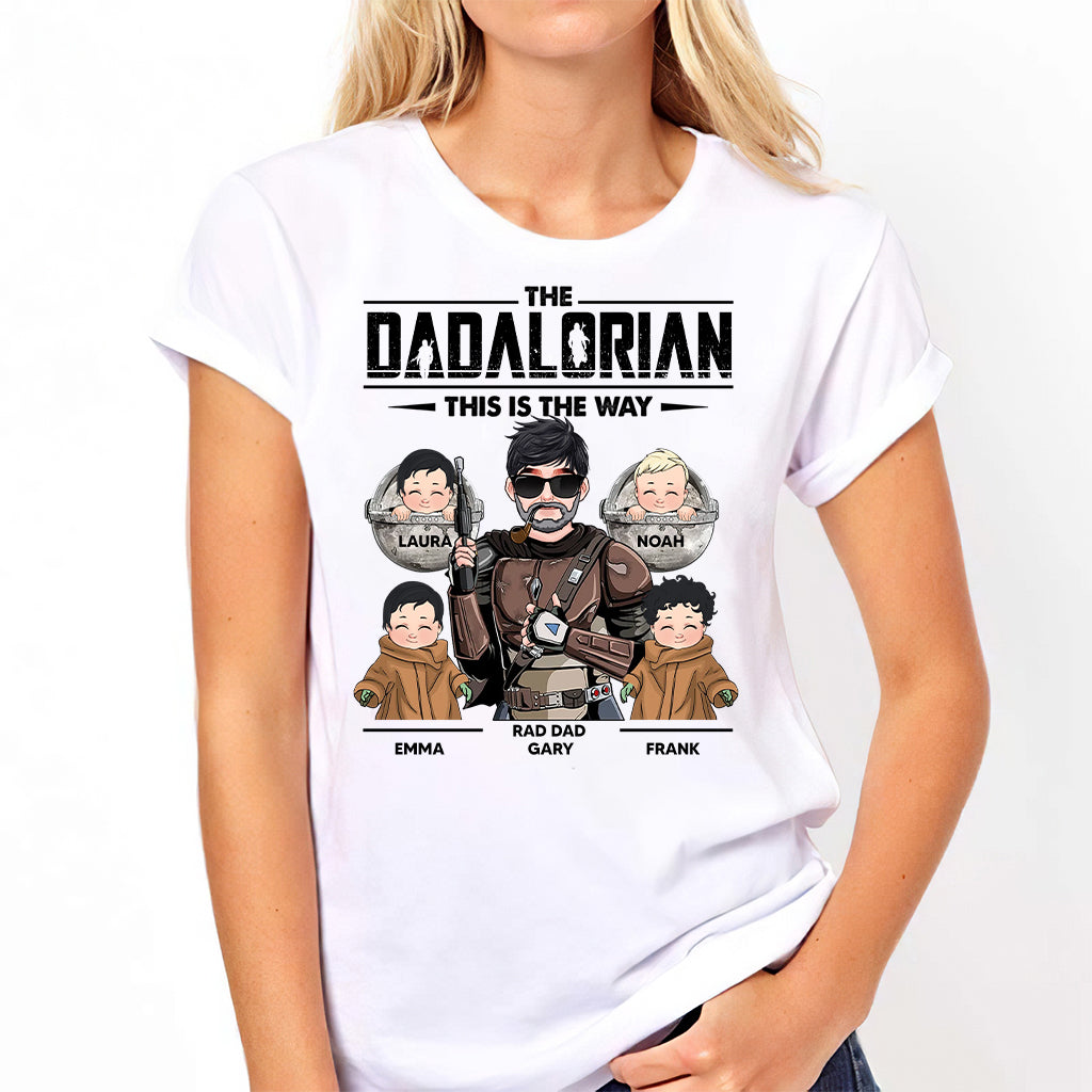 C'est comme ça que Dadalorian Mamalorian - T-shirt et sweat à capuche personnalisés pour papa