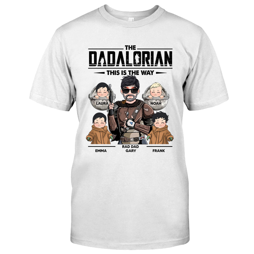 C'est comme ça que Dadalorian Mamalorian - T-shirt et sweat à capuche personnalisés pour papa